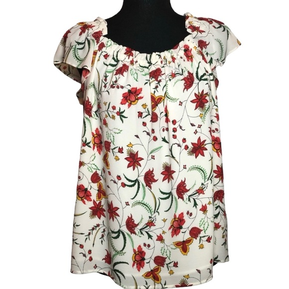 CeCe Floral Print Blouse - Picture 3 of 7